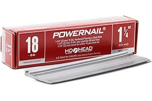 Powernail L12518 18 Gauge 1-1/4 Inch Length Flooring L-Cleat Nails (1000ct Box)