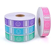 LLIKED Raffle Tickets Roll 1"x2" Consecutively Numbered | Multiple Color Options, Perfect for Fundraising, Parties &amp; Prize Drawings