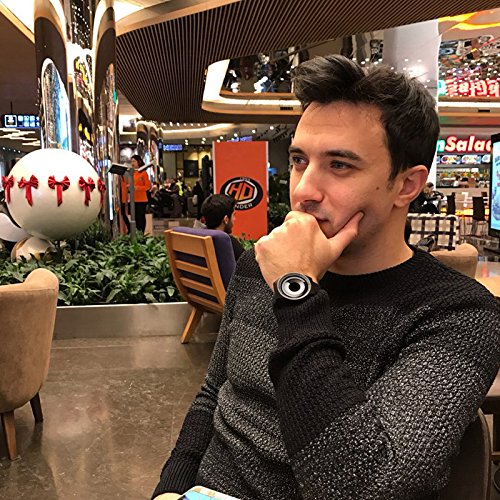 SINOBI Business Watches Men Fashion Original Design Watch Men Steel Mesh Men's Watch Clock Relogio Masculino Creative Wristwatch (S9659G05-Black/White)