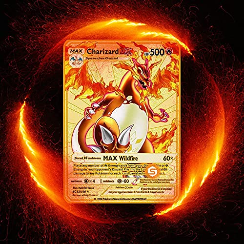 pokemon metal gold card arceus vmax Pokmon TCG Metal Card Colorless / 220 / Basic 9PCS Metal Gold Plated Cards,