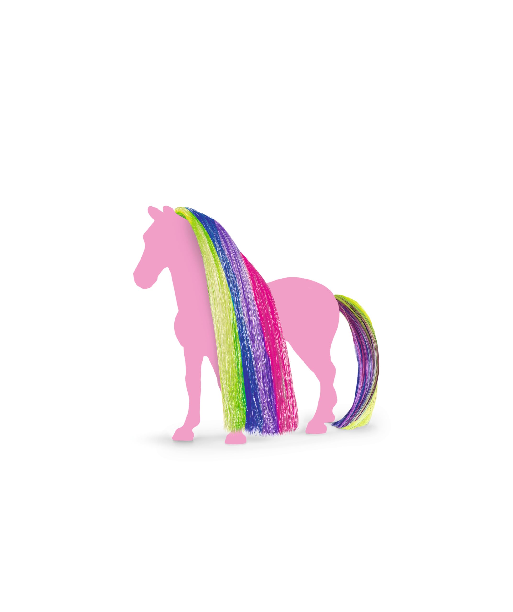 SCHLEICH 42654 Hair Beauty Horses Rainbow, from 4 years, HORSE CLUB Sofia's Beauties - Accessory, 2 pieces