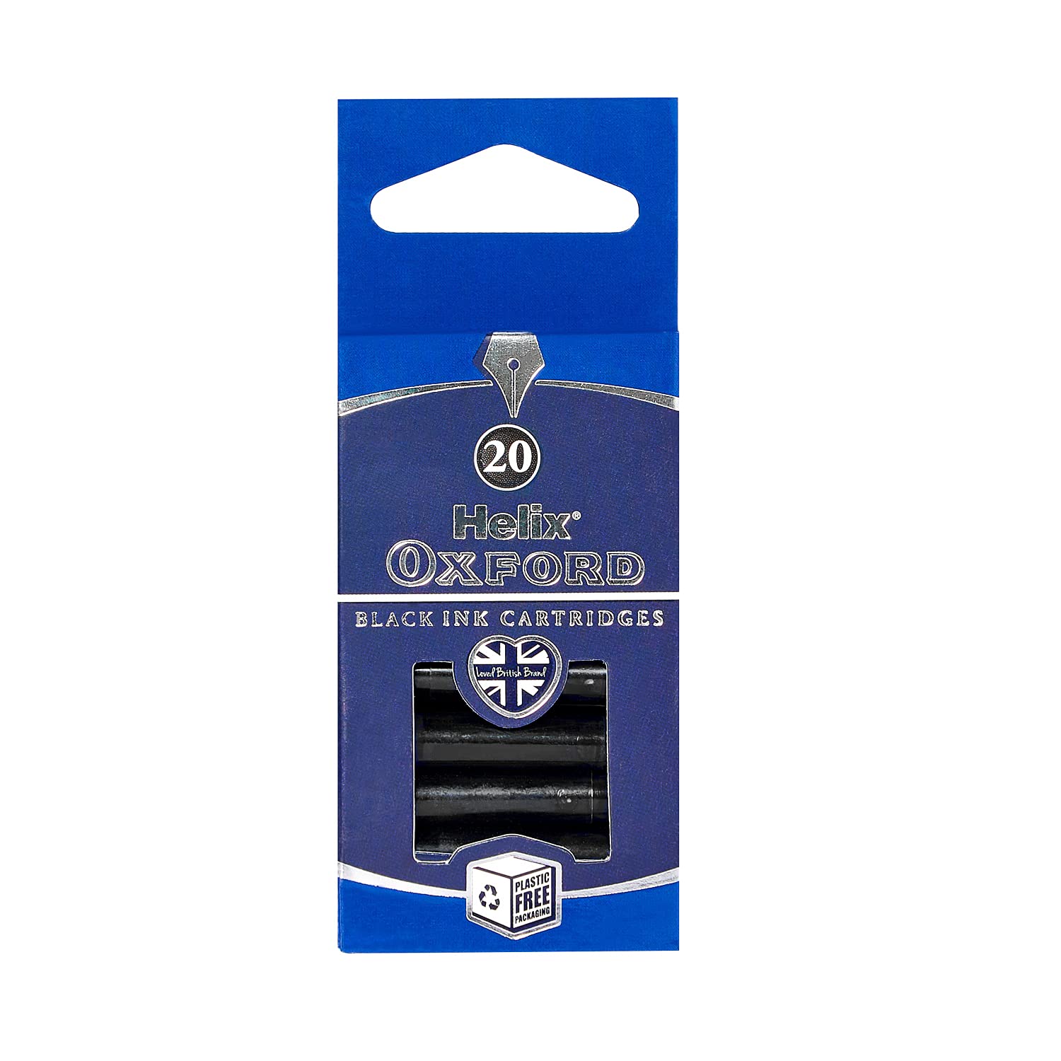 Oxford 219821 Helix Ink Cartridges - Black (Pack of 20)