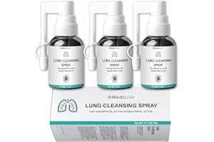 MediLisk Lung Cleansing Spray for Lung Cleanse, Respiratory Support and Mucus Relief To Breath Easy - All Natural, Hypoallerg