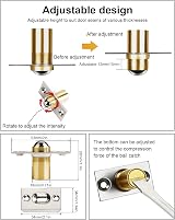 Jiayi Roller Ball Door Catches Adjustable Internal Latches 2 Pack Silver view 2