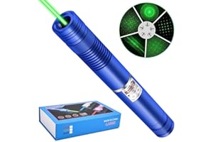 LUEIIN Green Laser Pointer High Power Long Range Green Visible Beam for LED/LCD Screens Presentations