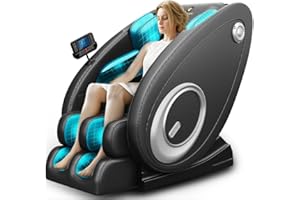BILITOK Massage Chair Blue-Tooth Connection and Speaker, Recliner with Zero Gravity with Full Body Air Pressure, Easy to Use at Home and in The Office