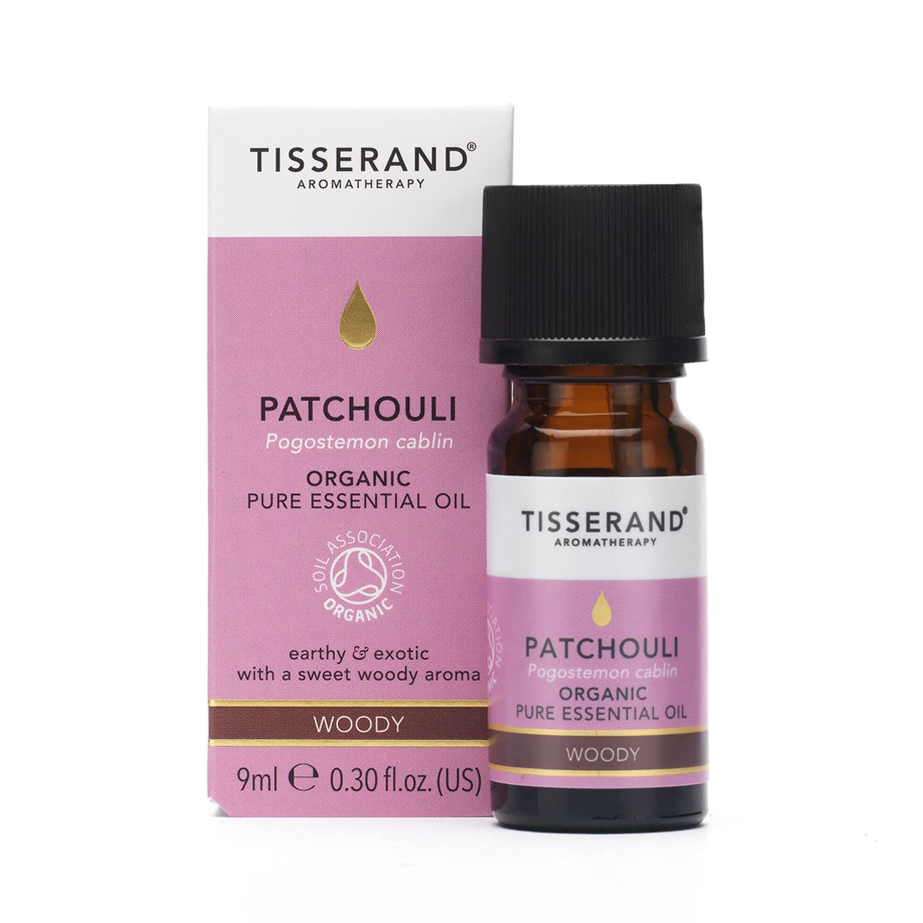 Tisserand Aromatherapy - Organic Patchouli Essential Oil, Massage Oil - Organic Patchouli, Bath Oil, Aromatherapy Oil - 100% Pure and Natural Essential Oil - 9 ml — image 1