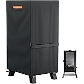 EVRBUL 40-inch Vertical Smoker Cover, 420D Heavy Duty Waterproof Outdoor Digital Electric BBQ Smoker Grill Cover Fit for Masterbuilt 40 in Cover, 24.5" W x 17" D x 39" H (Black)