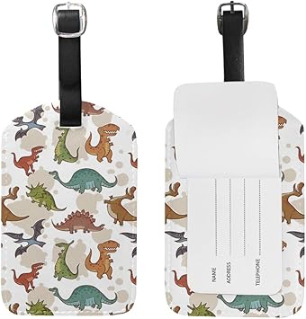 dinosaur luggage tag