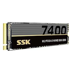 SSK M.2 NVMe SSD 4TB, PCIe Gen 4.0 x4 M.2 2280 SSD