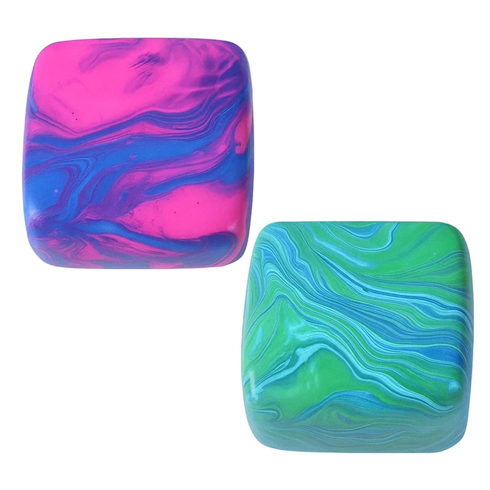 Nice Cube, 2-Pack Sensory Squishy Cubes, Stress Relief for Autism and Anxiety, Portable Fidget Toys for Classrooms and Offices, 5.5cm