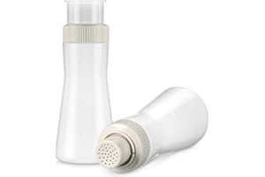 Havawish 2 Pcs Cake Syrup Dispense 12 Oz/350ml Graduated Plastic Squeeze Bottle for Soaking Honey Syrup Rain Spray Bottle with Sealing Lid Easy Storage Reusable Baking Tools (White)