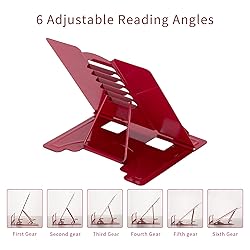 Metal Book Stand Adjustable Book Holder for Reading