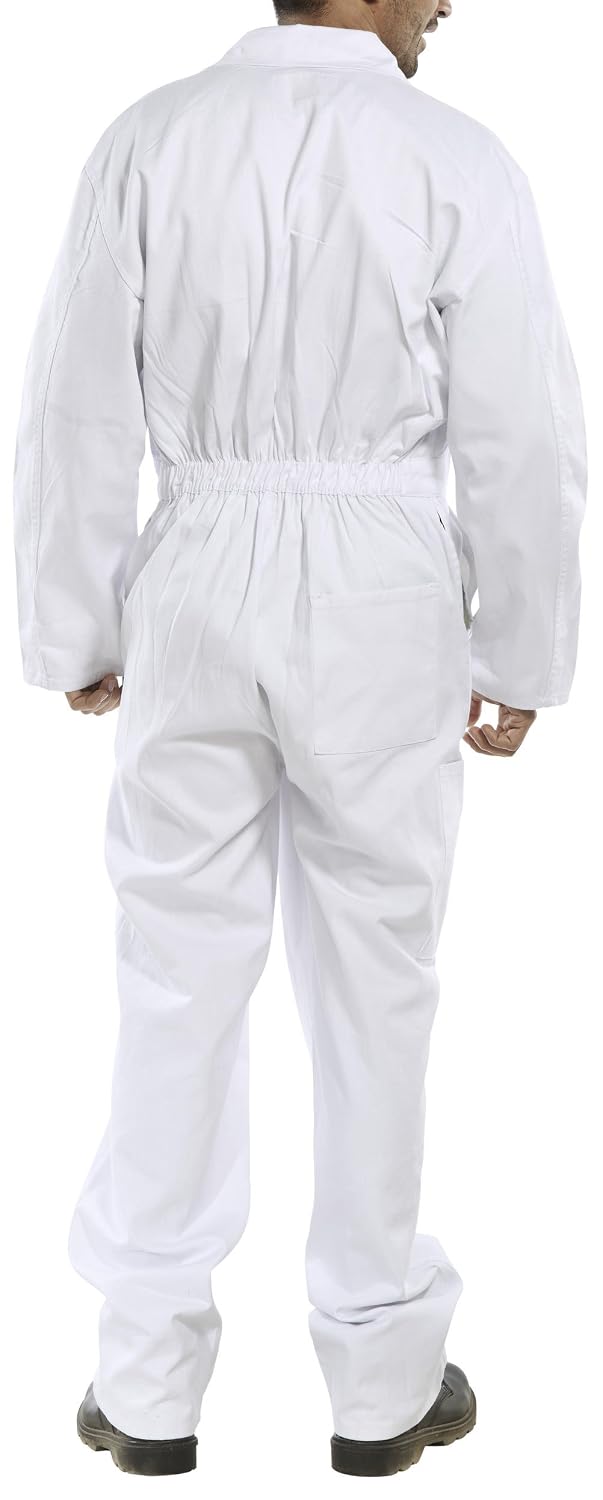 CLICK COTTON DRILL BOILERSUIT WHITE 44, 44" / 112cm - Image 3