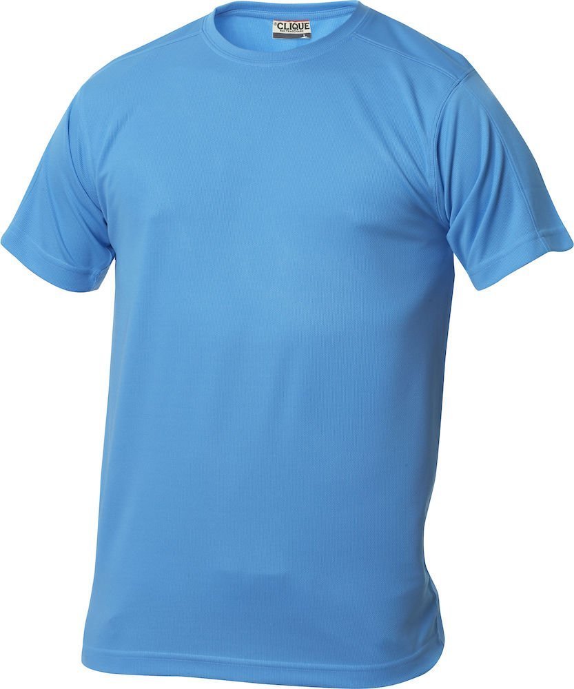 Clique Men's Functional Polyester T-Shirt. The T-Shirt for Sport, Perforated and Wicks Away Moisture in 10 Colours, Sizes S M L XL XXL XXXL XXXXL, turquoise, M