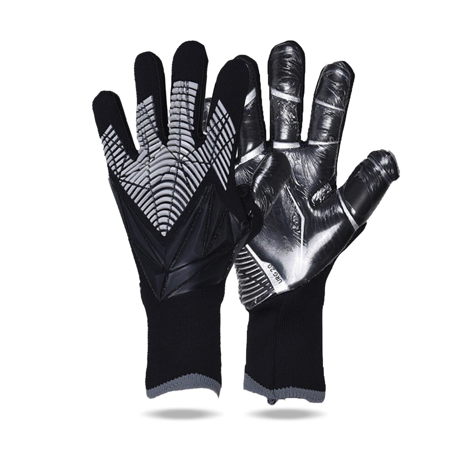 OLYSPM Goalkeeper Gloves Kids Football Gloves Goalie Gloves with Non-slip Latex Palm,Kids Goalkeeper Gloves with Breathable and Abrasion-resistant Features,Size 6/7/8/9/10