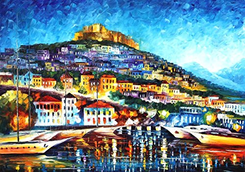 MESSINA HARBOR is the ONE-OF-A-KIND, ORIGINAL hand painted oil painting on Canvas by Leonid AFREMOV
