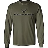 Air Force Long Sleeve T-Shirt in Military Green