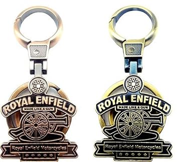 Kolossalz Multicolour Bike keychain for Royal Enfield Bullet Cruze - Set of 2