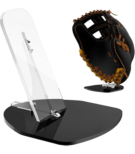 Présentoir à Balle De Baseball Avec Base Bois Et Boîte Acrylique Transparente - Support De Collection, 8cm