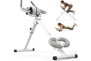 PAETA Ab Machine, Ab Workout Equipment for Home Gym, Ab Trainer Machine for Abs Workout, Foldable, Knee Protection, Strength Training Exercise Equipment for Body Shaping