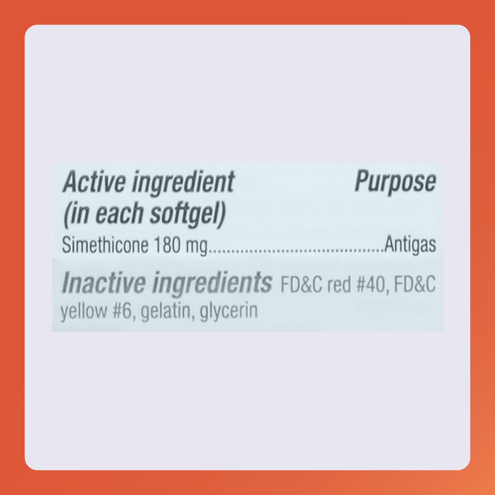 Rugby Ultra Strength Simethicone Gas Relief 180 mg - Maximum Gas Relief for Adults - May Help with Symptoms of Flatulence, Bloating, Gas Fullness - 60 Softgels (2 Pack)