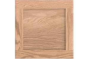 ONESTOCK 16.25W x 17H Unfinished Oak Kitchen Cabinet Door Replacement, Shaker Style