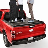 CARMOCAR Hard Tri-Fold Tonneau Cover Replacement for 2015-2024 Ford F-150 Styleside 5.5" Black Truck Bed Cover