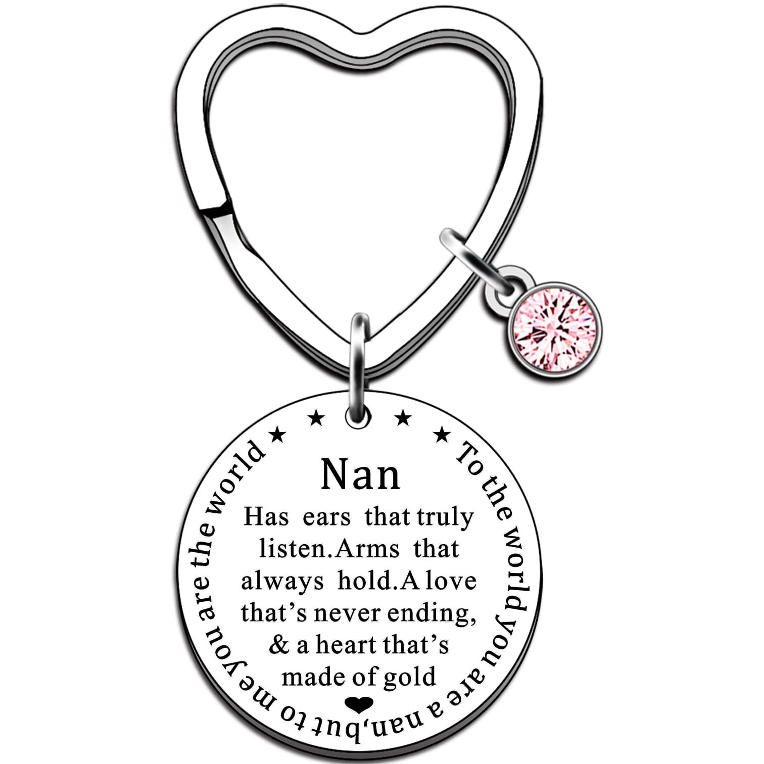 JMIMO Nan Gifts Nan Keyring Great Nan Gifts Nan Christmas Birthday Present