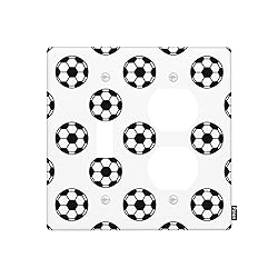 Pznen 2-Gang 1-Toggle/1-Duplex Wall Plate, Soccer