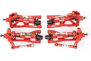 RCAWD Wide Front and Rear Control Arm and Linkage Set (Assembled and Adjusted) for ARRMA 3S TYPHON 1/10 BIG ROCK GRANITE VORTEKS