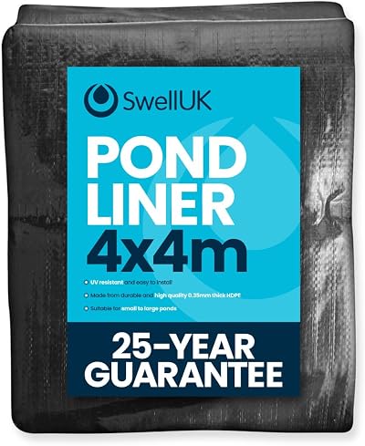 Swell UK 4m x 4m Pond Liner HDPE UV Resistant 25 Year Guarantee
