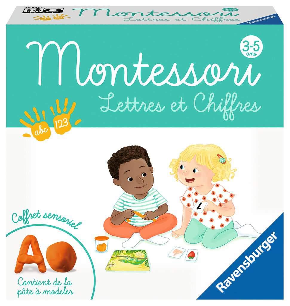 Ravensburger - Montessori-Letters and Numbers Educational Game, 4005556208050