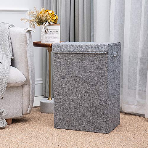 Hosroome Laundry Hampers with Lids Laundry Baskets with Handles Waterproof and Mildewproof Foldable Hamper Easily Transport Laundry