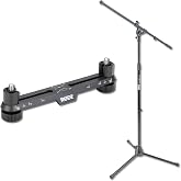 Rode Stereo Bar SB20 Bundle with On-Stage MS7701B Boom Mic Stand | Record two mics in stereo - XY, ORTF &amp; spaced-pair arrays on a height-adjustable tripod floor stand, 36-64 in reach