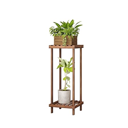 Weston Crafts Wooden Tall Plant Stand Pot Holder Small Space Table Indoor for Outdoor