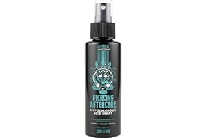 BASE LABORATORIES Piercing Aftercare Hypochlorous Acid Spray PRO - 8 OZ | Ear Piercing Cleaner | Saline Solution Piercing Aftercare - Saline Spray for Piercings, Bumps & Keloids | Ear, Nose, Belly