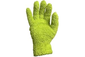 1 Pair Multi-Purpose Microfiber Gloves for Plants and Home Cleaning, 21cm Reusable Dusting Gloves for Cars