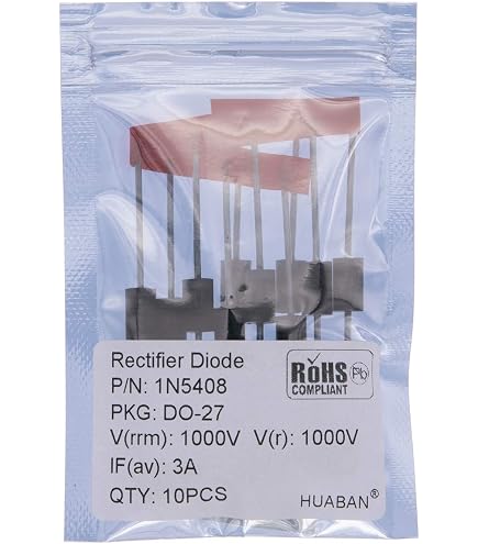 10 Stück 1N5408 Gleichrichterdiode – 3A, 1000V – Versandt Aus Den USA