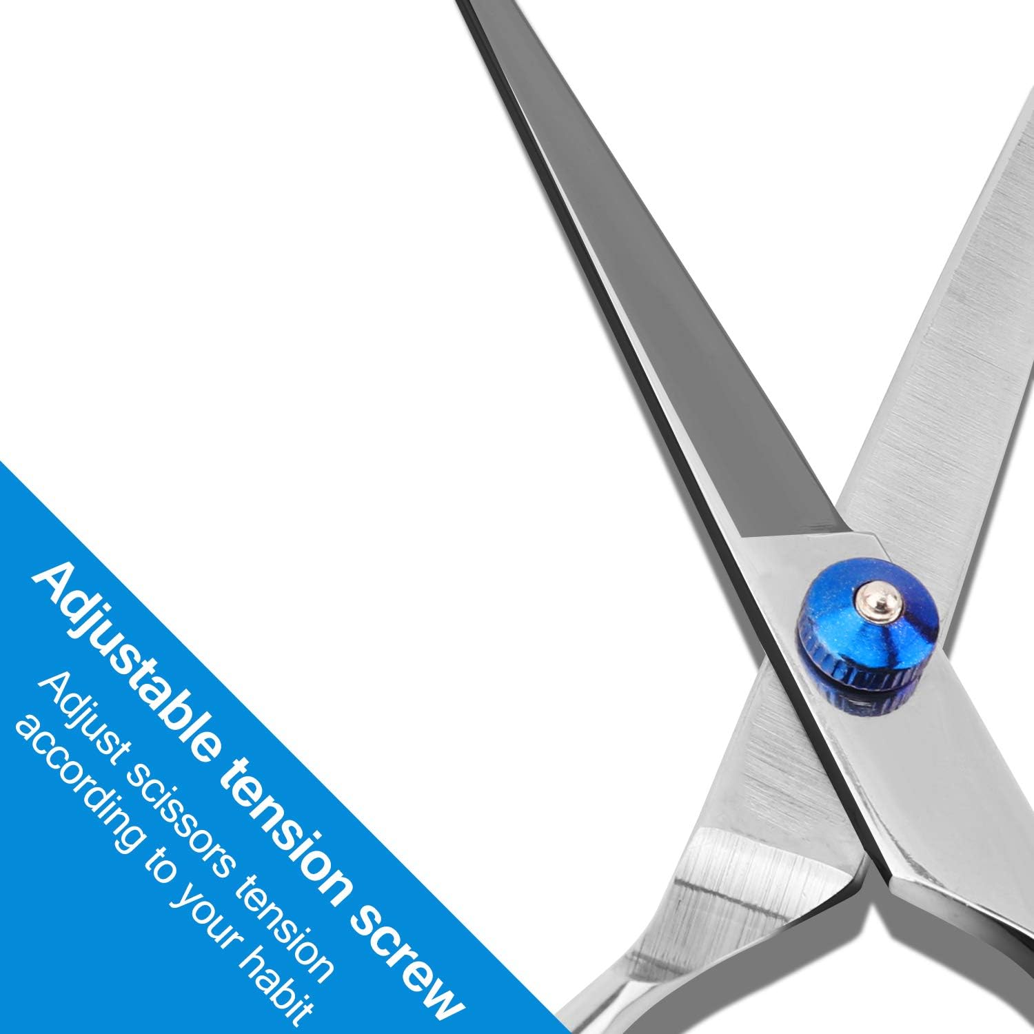 Hair Scissors,Professional Hair Cutting Scissors Barber Shears Tools 6" Length with Fine Adjustment Tension Screw 100% Stainless Steel,Hairdressing Scissors for Men Women Adults Kids Babies: Home Improvement