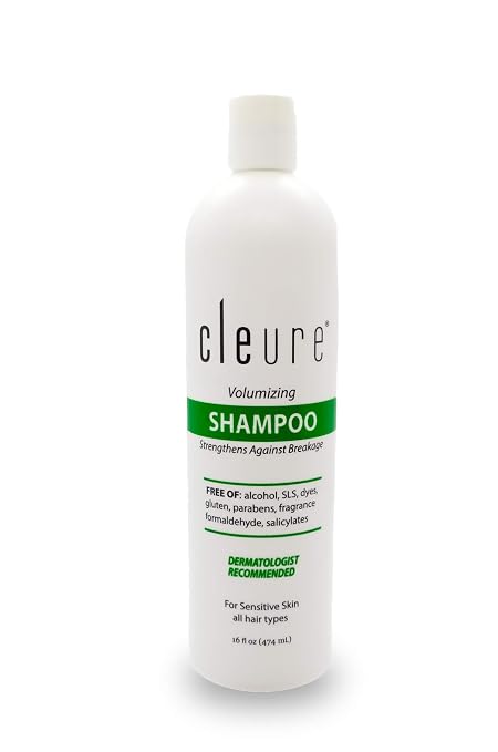 Amazon Com Cleure Shampoo For Sensitive Skin Free Of Fragrance Parabens Sls Gluten Vegan 8 Fl Oz Beauty