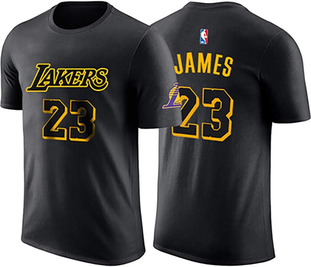 23 James Lakers Basketball Training Jersey Short Sleeve Version Adult