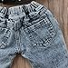 FriBabyfat Toddler Newborn Baby Boys Girls Causal Elastic Waist Destroyed Ripped Jeans Pants (0-6 Months, A)