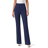 JEKAOYI Women's Stretchy Dress Pants Bootcut Business Casual Work Slacks | Soft, Comfy, High Waist, Faux Fly, 4 Pockets, Office, Pull on Trousers