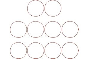 PATIKIL Silicone O-Ring 130mm OD 124mm ID 3mm Width, 10Pcs Metric VMQ Sealing Gasket Replacement for Plumbing Compressor Valv