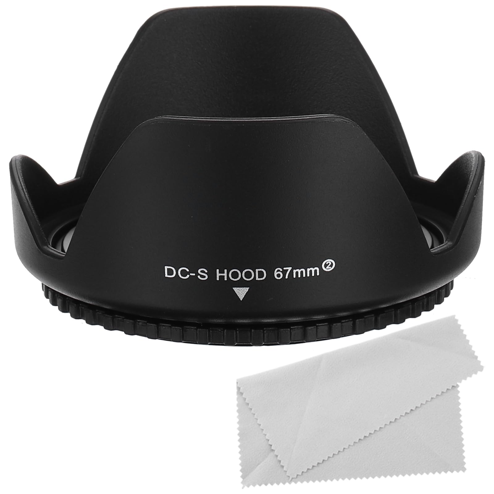 PATIKIL 67mm Camera Lens Hood, Reversible Flower Lens Hood Protector with Cloth for Anti-Reflection Blocks Excess Sunlight Enhance Photography for Nikon, for Fujifilm, for Pentax