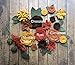 Wool Felt Fabric Flowers - Autumn Flower Embellishment - Large Posies - 20 Flowers & 18 leaves - Create your own Headbands, Wreaths sizes 1.75 - .5
