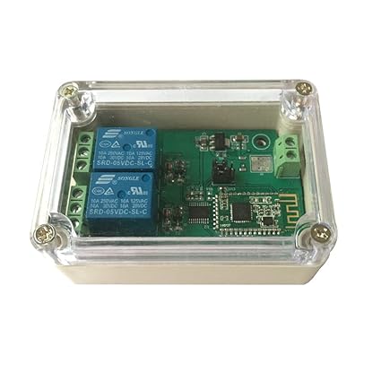 DSD TECH 2-Kanal Bluetooth 4.0 BLE Relay-Modul für iPhone und Android (5V)