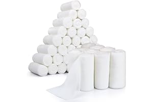 Gauze Rolls for medical use –36 Rolls-Premium First Aid Supplies-individually wrapped -Flexible, Stretchable, Breathable Gauz