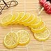 Hagao Fake Lemon Slice Artificial Fruit Highly Simulation Lifelike Model for Home Party Decoration Yellow 10 pcs